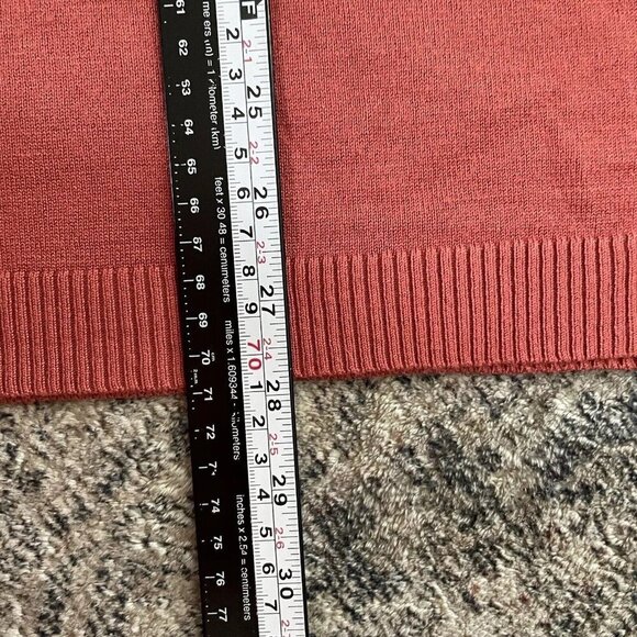 41 HAWTHORN Crew Neck Pullover Sweater Aubree Orange Sz 2X Plus Fall Side Slit - Picture 8 of 9